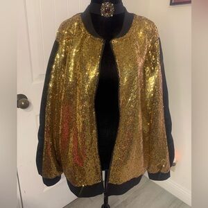 Gold Sequin Women's Jacket